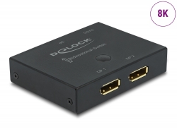 11478 Delock DisplayPort 2 - 1 obousměrný Switch 8K 30 Hz