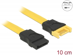 83948 Delock Cable de extensión SATA 6 Gb/s de 10 cm amarillo