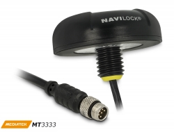 60326 Navilock NL-3331 M8 Sériový PPS Multi GNSS přijímač MT3333 0,5 m