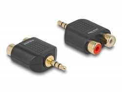 65365 Delock Adapter Audio Stereo plug 3.5 mm 3 pin > 2 x RCA jack
