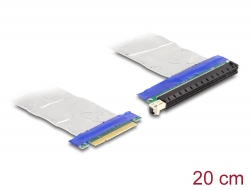 88046 Delock Κάρτα Ανύψωσης PCI Express x8 αρσενικό προς x16 υποδοχή με καλώδιο 20 εκ.