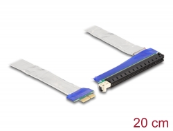 88047 Delock Carte adaptatrice PCI Express x1 mâle vers x16 prise avec câble de 20 cm