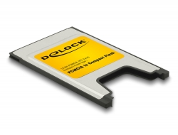 91051 Delock Lecteur de carte PCMCIA pour cartes de mémoire Compact Flash
