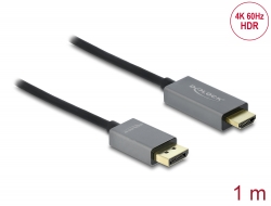 85928 Delock Câble actif DisplayPort 1.4 à HDMI 4K 60 Hz (HDR) 1 m