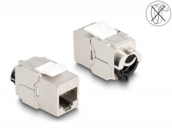 88020 Delock Keystone Module RJ45 jack to LSA Cat.6A STP with locking clip and cable tie-free