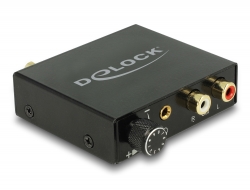 63972 Delock Digitalni audio pretvarač na analogni HD s pojačalom slušalica