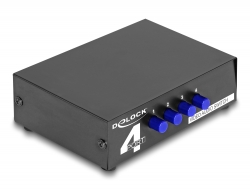 87637 Delock Audio / Video Switch 4-portový, manuální, obousměrný
