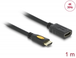 83079 Delock Extension Cable High Speed HDMI with Ethernet – HDMI A male > HDMI A female 1 m