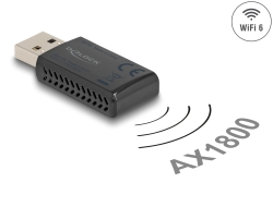 12772 Delock Wi-Fi 6 dualband WLAN USB-sticka AX1800 (1201 + 574 Mbps)
