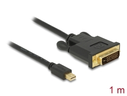 83988 Delock Kabel mini DisplayPort 1.1 Stecker > DVI 24+1 Stecker 1 m