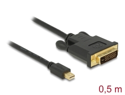 83987 Delock Cable mini DisplayPort 1.1 macho > DVI 24+1 macho 0,5 m