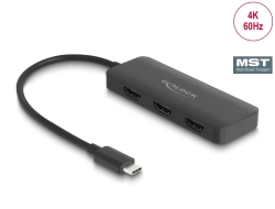 88040 Delock Splitter USB Type-C™ (DP Alt Mode) până la 3 x HDMI MST 4K 60 Hz