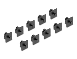 64246 Delock Dust Cover for RJ10 jack with grip 10 pieces black