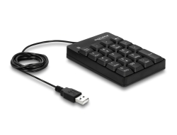 12481 Delock Tastatura USB 19 taste, neagră