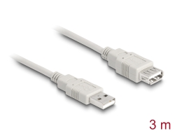 82240 Delock Extension cable USB 2.0 Type-A male to USB 2.0 Type-A female 3 m beige