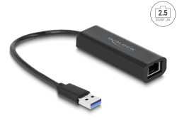 66299 Delock USB A-típusú adapter apa – 2,5 Gigabit LAN