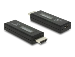 63327 Delock HDMI tester pro informace EDID s OLED displejem