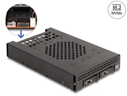 47070 Delock 3.5″ Mobile Rack for 2 x M.2 NVMe SSD with OcuLink SFF-8612 connector