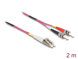 84686 Delock Cable de fibra óptica LC > ST multimodo OM4 2 m