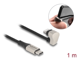 80025 Delock Kabel danych i ładowania USB Type-C™ do Lightning™ dla iPhone™ oraz iPad™kątowe 180° 1 m MFi