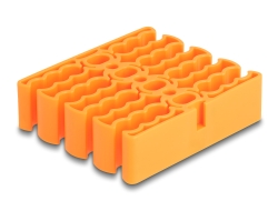 66255 Delock Cable Organizer with 24 cable entries orange