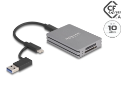 91013 Delock USB Type-C™ Card Reader for SD and CFexpress type A memory cards
