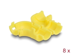 88123 Delock Cable Clips for Angling 8 pieces yellow
