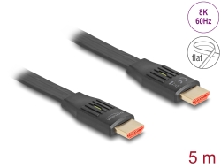 81004 Delock High Speed HDMI Cablu-panglică plat 48 Gbps 8K 60 Hz 5 m