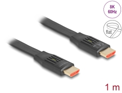 81001 Delock High Speed HDMI Cablu-panglică plat 48 Gbps 8K 60 Hz 1 m