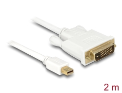 82918 Delock mini DisplayPort-kabel hane till DVI 24+1 hane 2 m