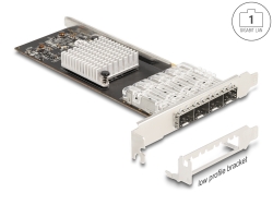88342 Delock PCI Express x4 Card to 4 x SFP slot Gigabit LAN i350