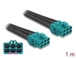 90341 Delock Cable HDMTD Z seis hembras a HDMTD Z seis hembras 1 m
