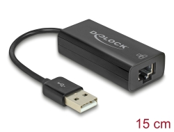 62595 Delock Προσαρμογέας USB 2.0 > LAN 10/100 Mbps