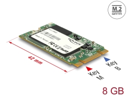 54788 Delock M.2 SATA 6 Gb/s SSD Industrial     8 GB (S42) Toshiba MLC