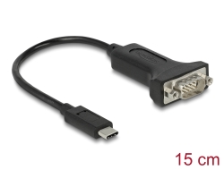 63908 Delock Adapter USB Type-C™ > 1 x Serial DB9 RS-232