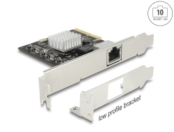 89654 Delock Placă PCI Express > 1 port RJ45 LAN de 10 gigabiţi cu NBASE-T