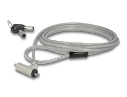 20653 Navilock Cable de seguridad para laptop con bloqueo de llave para ranura Kensington de 3 x 7 mm