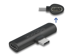 64114 Delock Αντάπτορας USB Type-C™ προς 2 x USB Type-C™ PD μαύρο