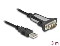 65962 Delock USB 2.0 till 1 x seriell RS-232 adapter 3 m