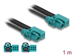 90337 Delock Cable HDMTD Z simple + pin hembra a HDMTD Z simple + pin hembra 1 m