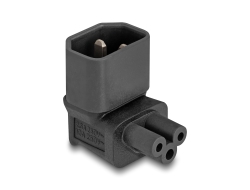 80471 Delock Power Adapter IEC 60320 - C14 to C5, male / female, 2.5 A, 90° angled