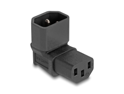 80472 Delock Power Adapter IEC 60320 - C14 to C13, male / female, 10 A, 90° angled
