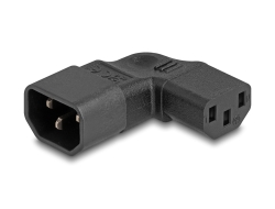 80474 Delock Power Adapter IEC 60320 - C14 to C13, male / female, 10 A, 90° left / right angled