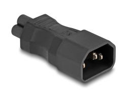 80468 Delock Power Adapter IEC 60320 - C14 to C5, male / female, 2.5 A, straight