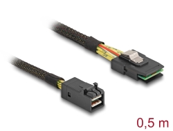 83388 Delock Cablu cu conector Mini SAS HD SFF-8643 > conector Mini SAS SFF-8087 0,5 m