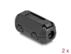 80943 Delock Ferrit mag / ferrit gyűrű kábel körbevételére 3,5 mm 2 db., fekete színű
