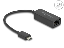 66645 Delock Adaptador USB Type-C™ macho a 2,5 Gigabit LAN compacto