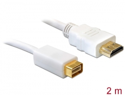 82925 Delock Cable mini DVI male > HDMI male 2 m