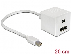 61752 Delock Adapter DisplayPort mini male > DisplayPort + DisplayPort mini female
