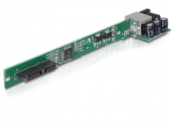 61705 Delock Adapter Slim SATA 7+6 pin Buchse > USB-B Buchse
